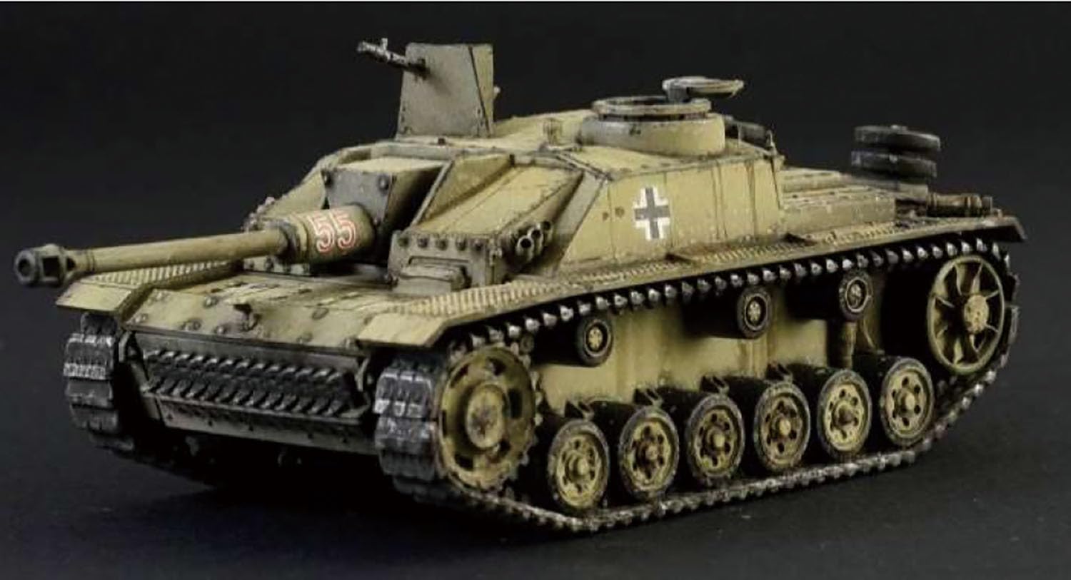 Italeri 25756 1:56 Sd.Kfz. 142/1 StuG III - Modellismo, kit da costruzione, modellismo da pavimento, fai da te, hobby, incollaggio, kit in plastica, fedele ai dettagli, non verniciato