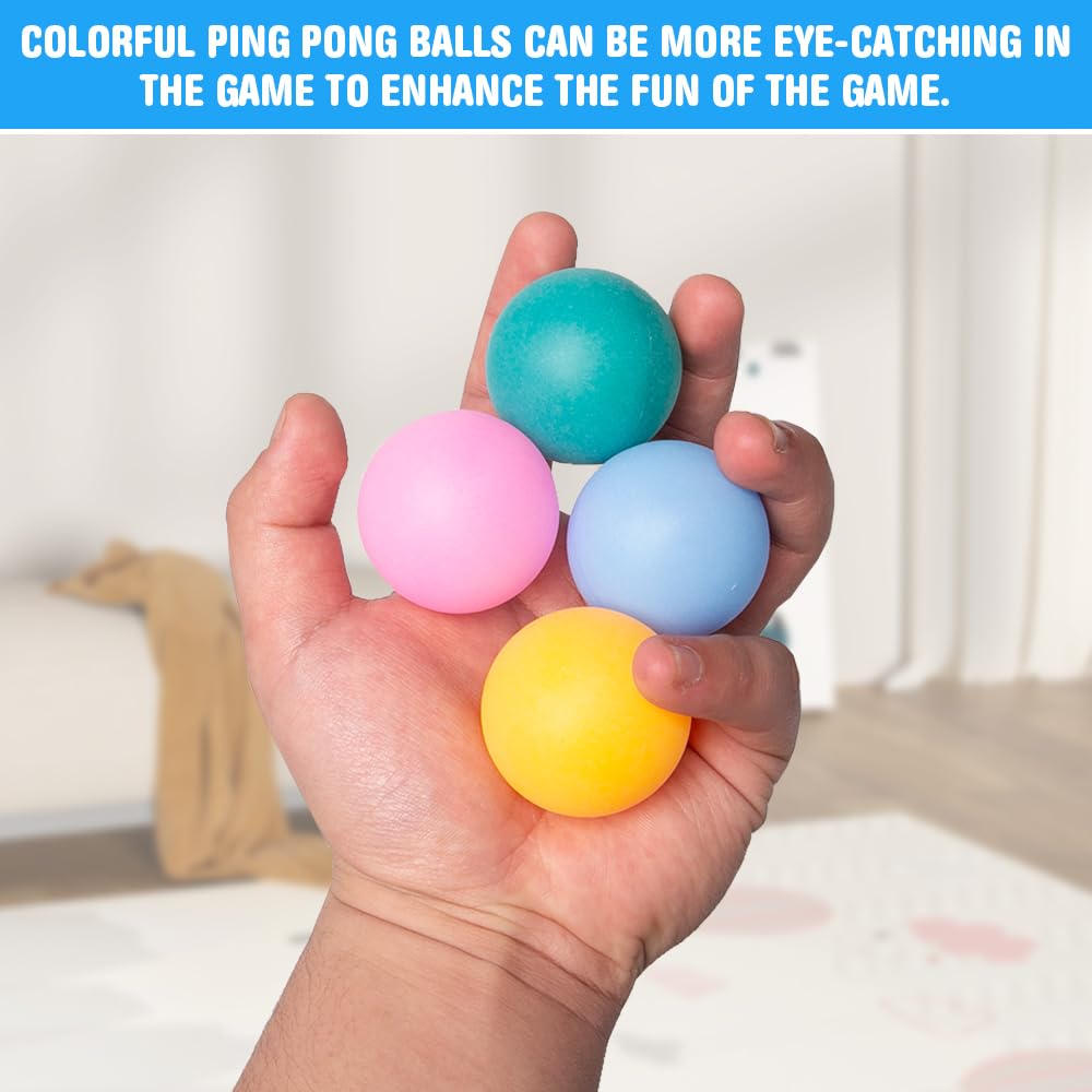 Pelotas Ping Pong 40mm 80 Piezas Colores Mezclados Plástico Entrenamiento