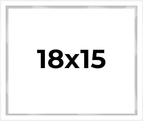 Caja de sombra de 18 x 15 pulgadas, marco blanco contemporáneo, tamaño interior 18 x 15 x 1 pulgadas de profundidad, marco blanco está hecho para disponible en Yaxa Colombia