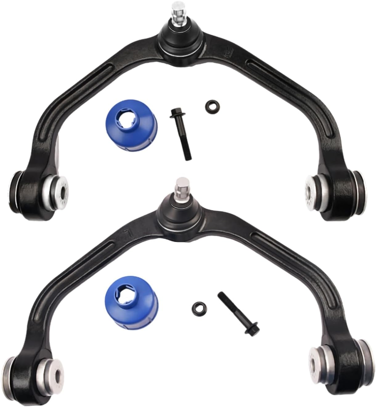 PM Auto Pair of 2 Front Left-Right Upper Control Arm Ball Joint Replacement For 1998-2011 Ford Ranger 1 Piece Design