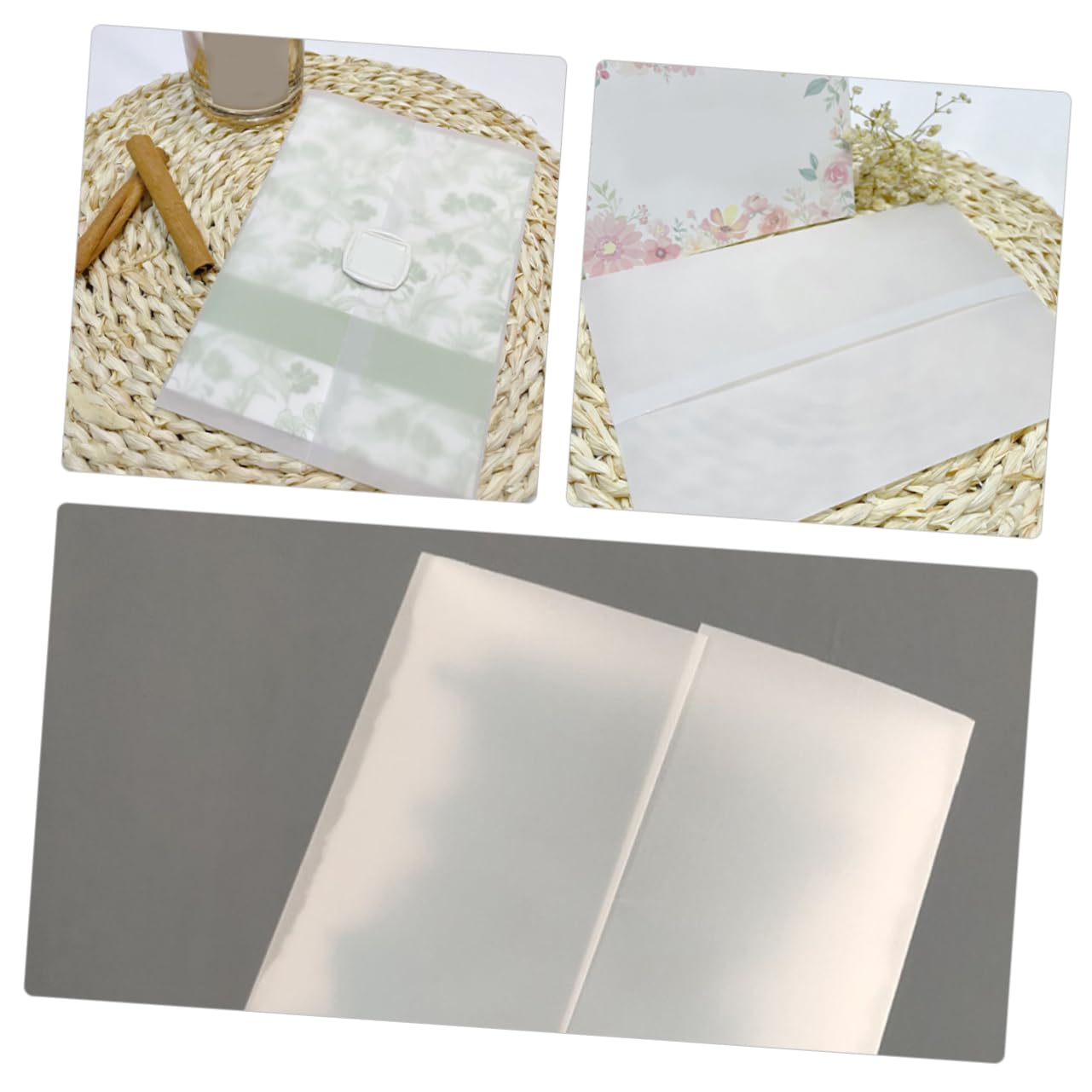 100piezas Sobres Para Invitaciones De Boda Sobres Decorativos De Sulfato Para Tarjetas De Agradecimiento y Felicitaciones
