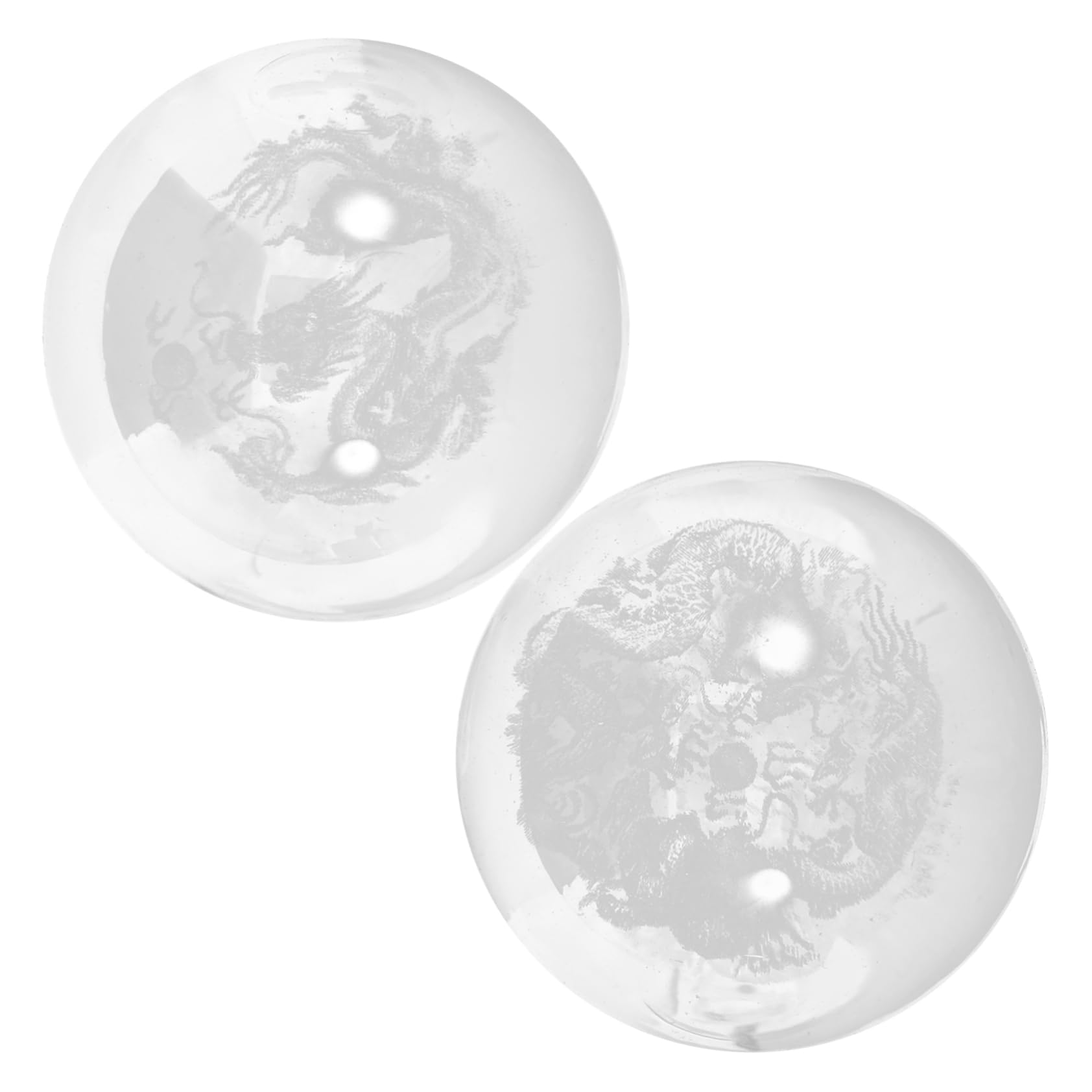 5 Series Bola De Masaje Cristal Ball Cristalball Bolas De Cristal Bolas De Masaje Para La Espalda Gimnasia Bolas De Masaje De Manos De Mano Portátiles Vidrio 2 Piezas X 5