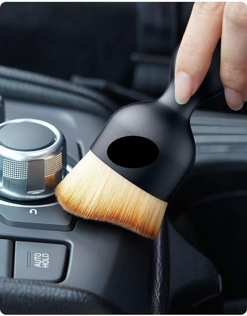 2 Piezas Cepillo Limpieza Coche para MG Astor 2021-, Salida Aire Material Suave Brocha Detallado Herramienta Quitar Polvo