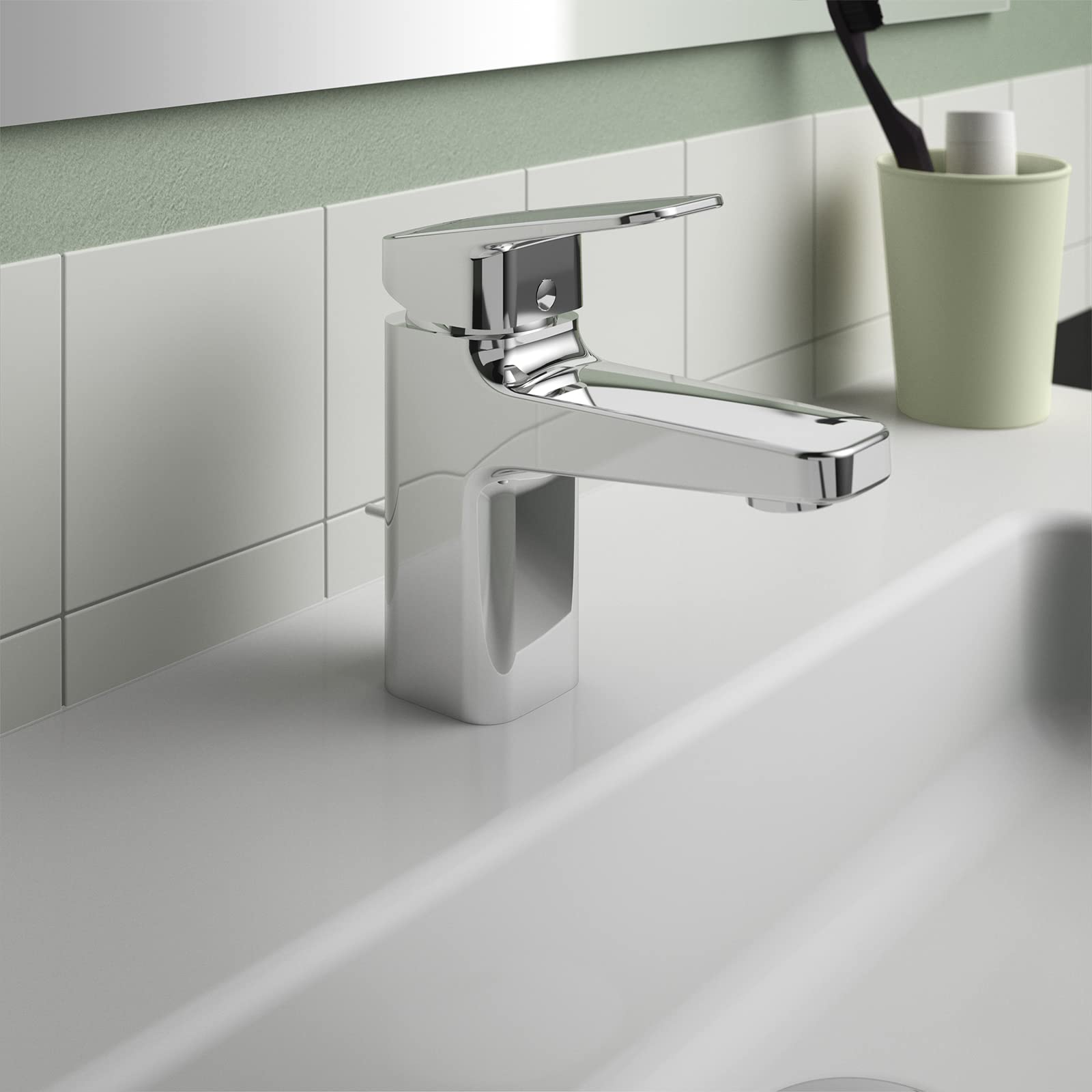 Ideal Standard - Mezclador monomando lavabo con aireador a un alcance máximo de 5 l/min y Easy Fix +