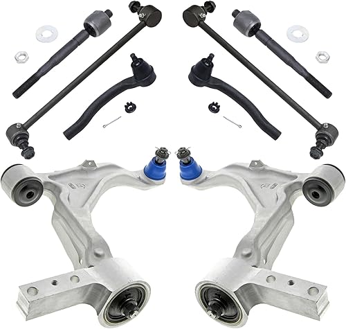 Miniatura 1502 de Detroit Axle - Kit de brazos de control de extremo delantero RWD para Dodge Ram 03-06 2500 3500, 2 brazos de control superior con rótula 2 varillas