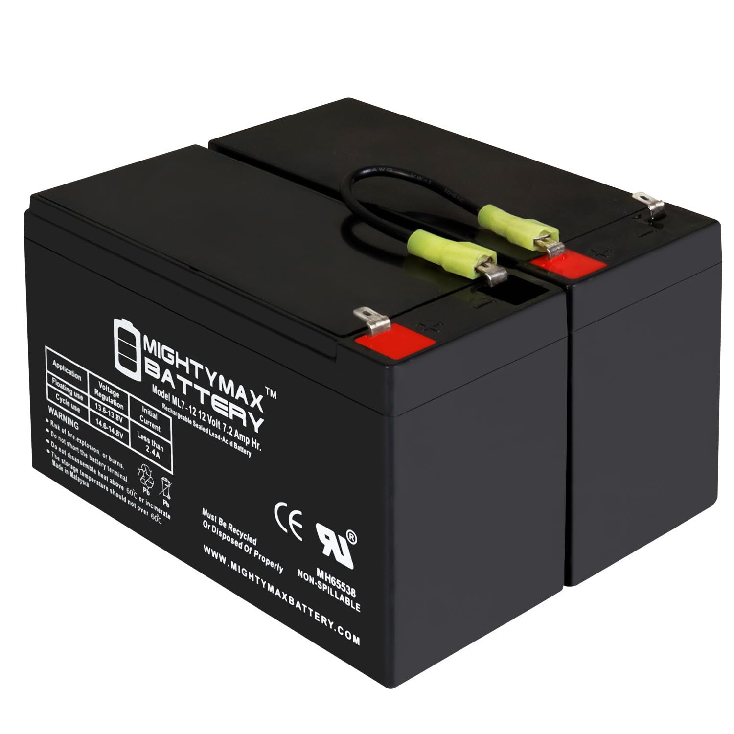 Mighty Max Battery RBC5 UPS Complete Replacement Battery Kit for APC Back-UPS DL1000VNT