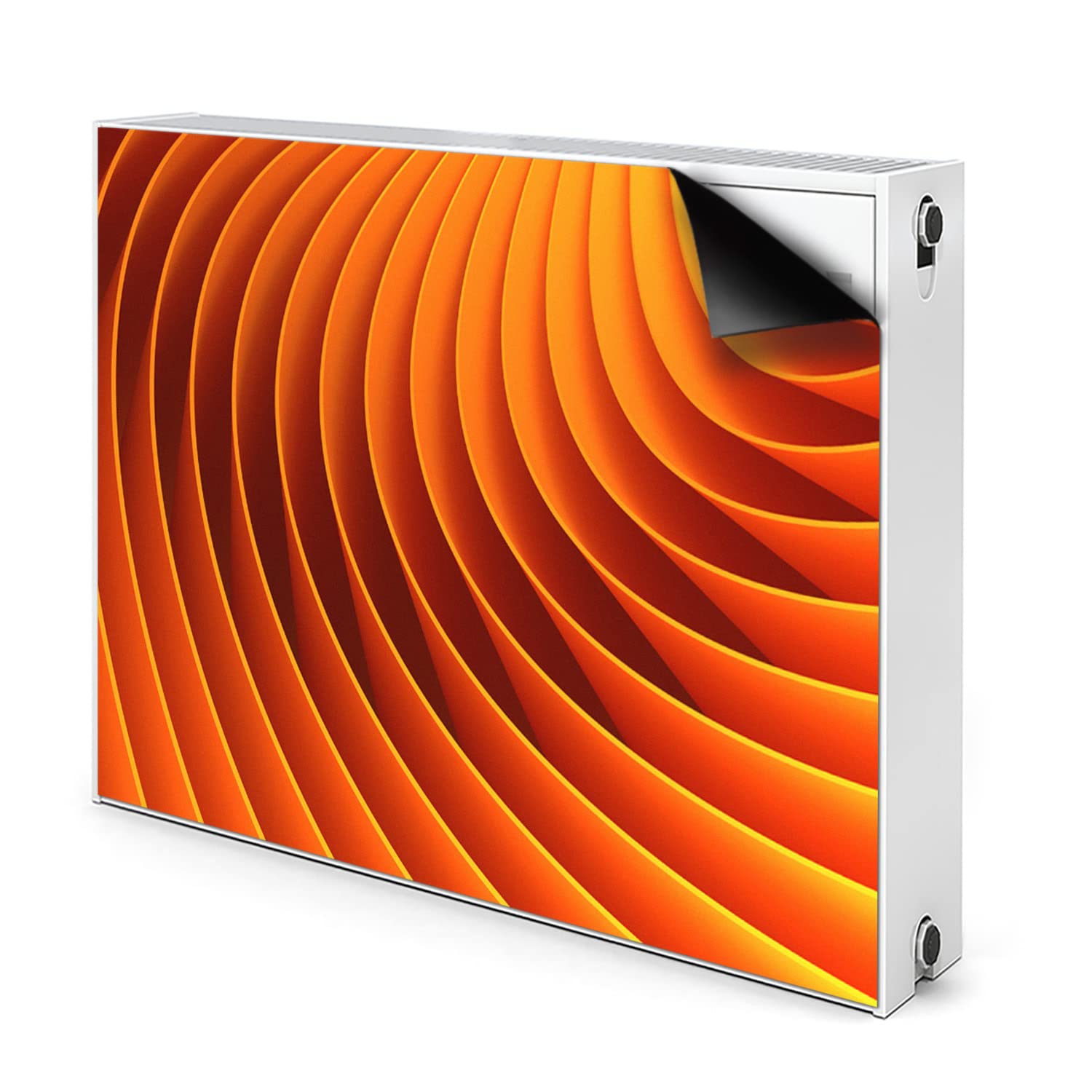 Cache radiateur magnétique 80x60cm Decormat et couverture de protection aération rouge