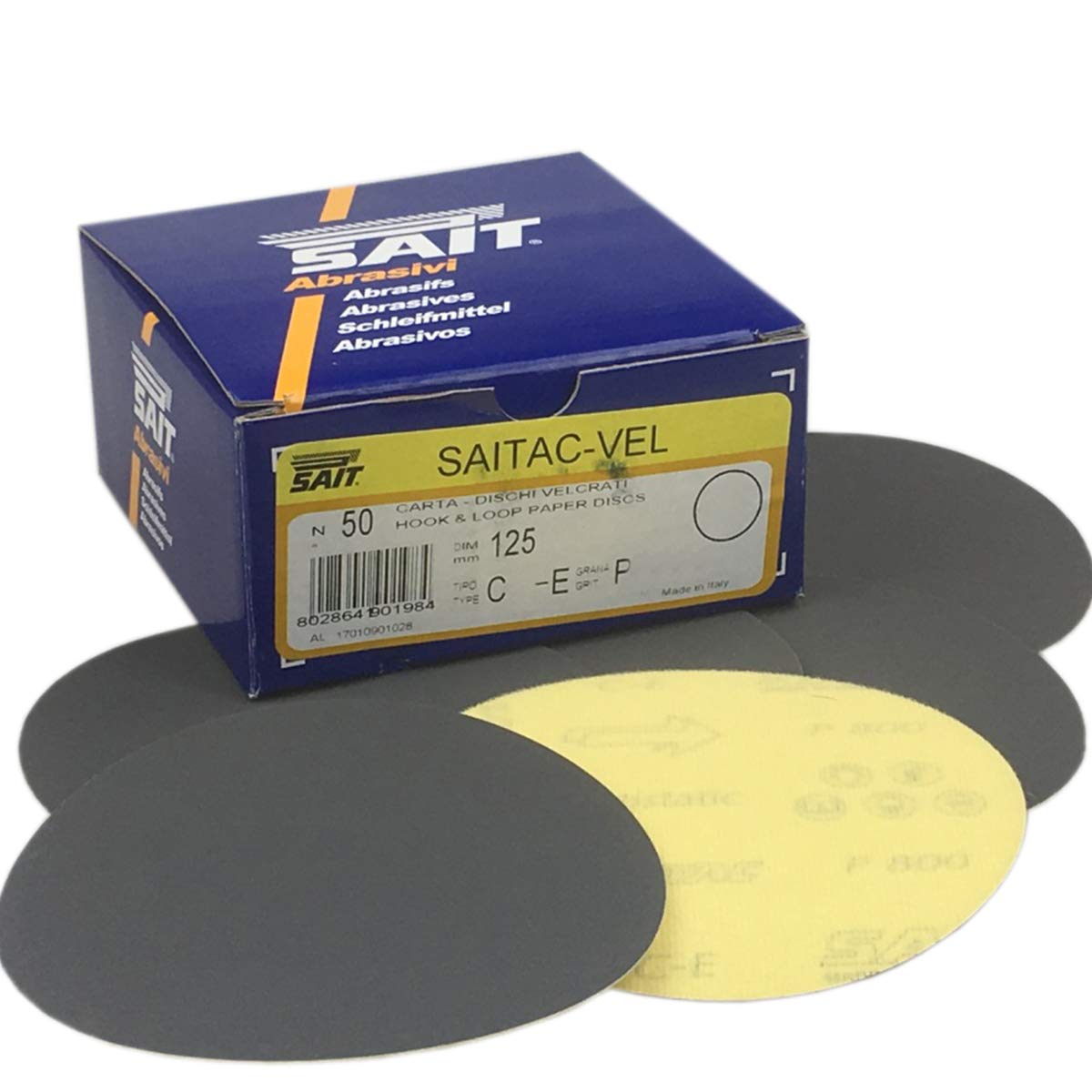 Disques de ponçage auto-agrippants P320 en carbure de silicium Diamètre 125 mm