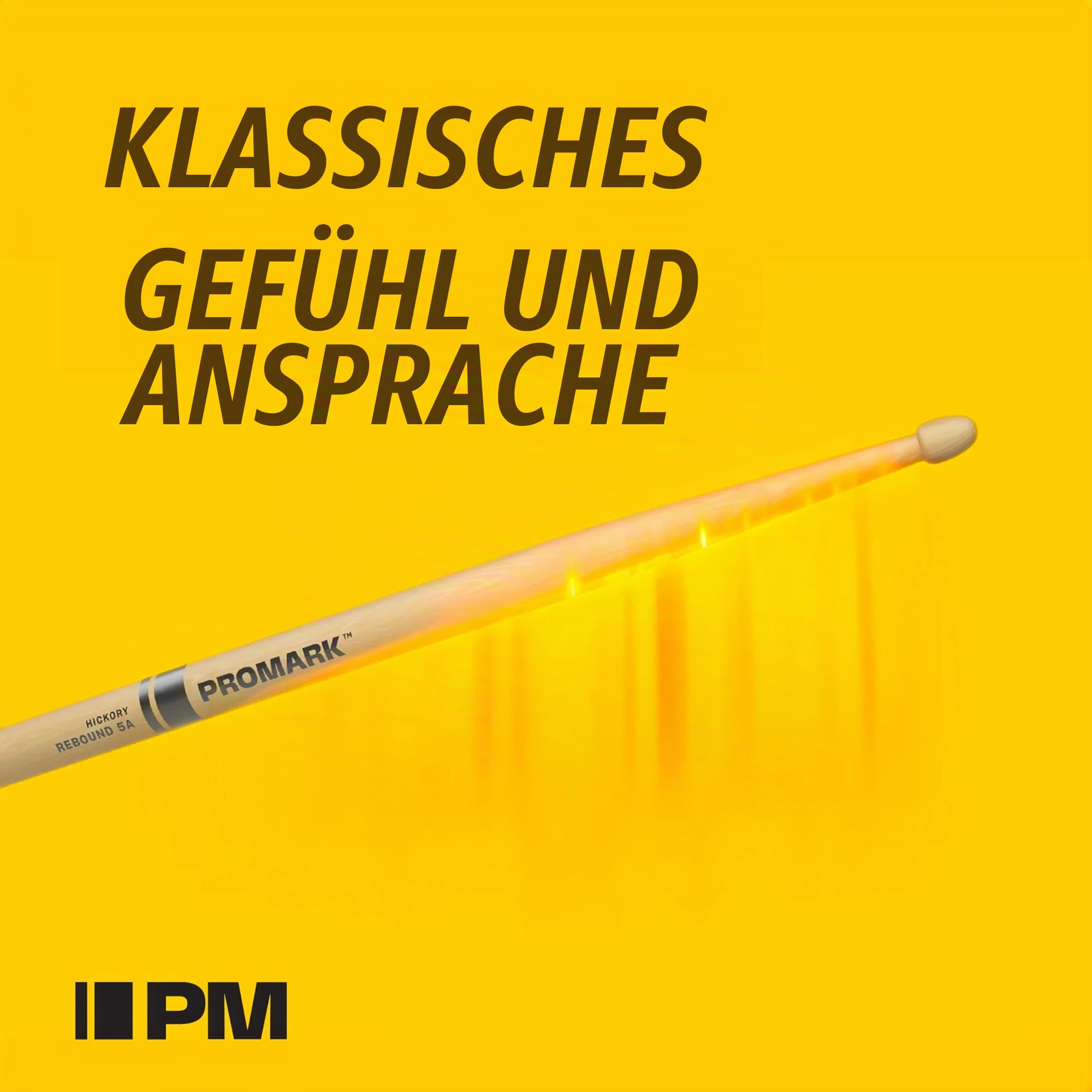 ProMark Drumsticks - Klassischer Vorwärts Hickory 5A Schlagzeugsticks - Holz Sticks für Erwachsene & Jugendliche - Ovale Holzspitze - Kaufe 3 Paare, Erhalte 1 Gratis