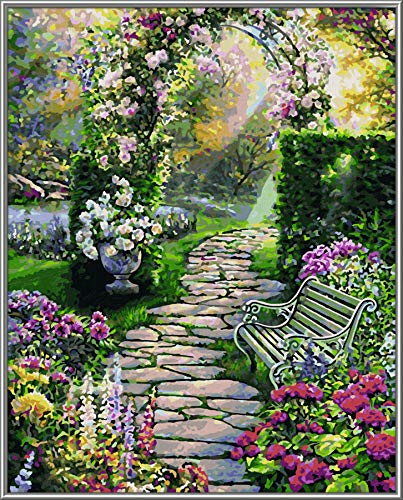 Schipper 602100433 Mnz Paint By Numbers My Beautiful Garden 40 X 50 Cm, Multicoloured, 40X50 Cm #TOP2