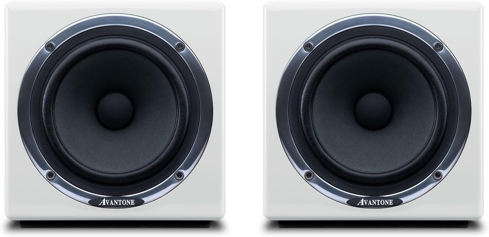 Pro MixCube Active Powered Studio Monitors | Pair, White