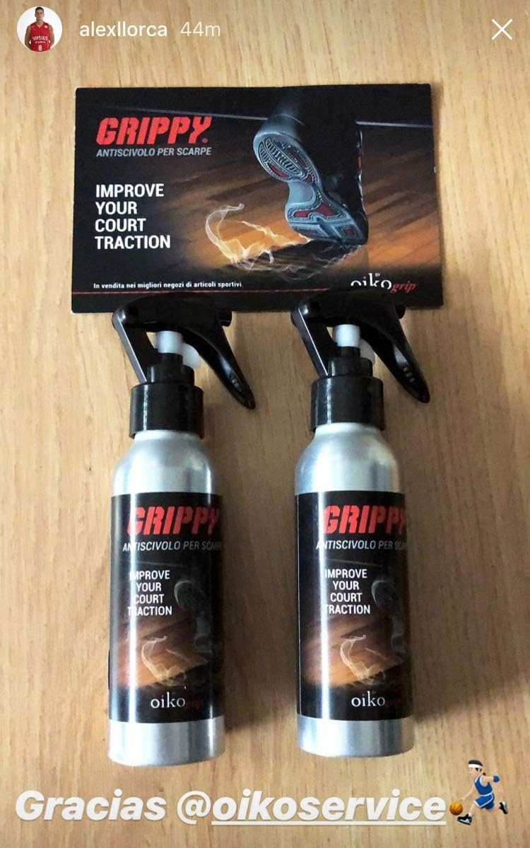 Grippy, anti-slip shoes spray for indoor sports