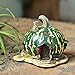 Top Collection Miniature Fairy Garden and Terrarium Green Gourd Fairy House Statue