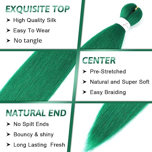 Vista 56 de Brown Braiding Hair 26 Inch Pre stretched Braiding Hair Extensions Yaki Braids Hair Hot Water Setting Synthetic Hair Colored Braiding Hair Pre 30#