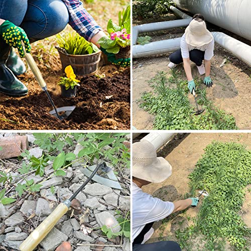 Gardening Tools Hollow Hoe, All-Steel Hardened Hollow Hoe, Sharp Durable Garden Weeding Tools, Hoe Garden Tool Hand Shovel Weed Puller For Backyard Loosening Farm Planting Weeding (For Hand Holding) #TOP2