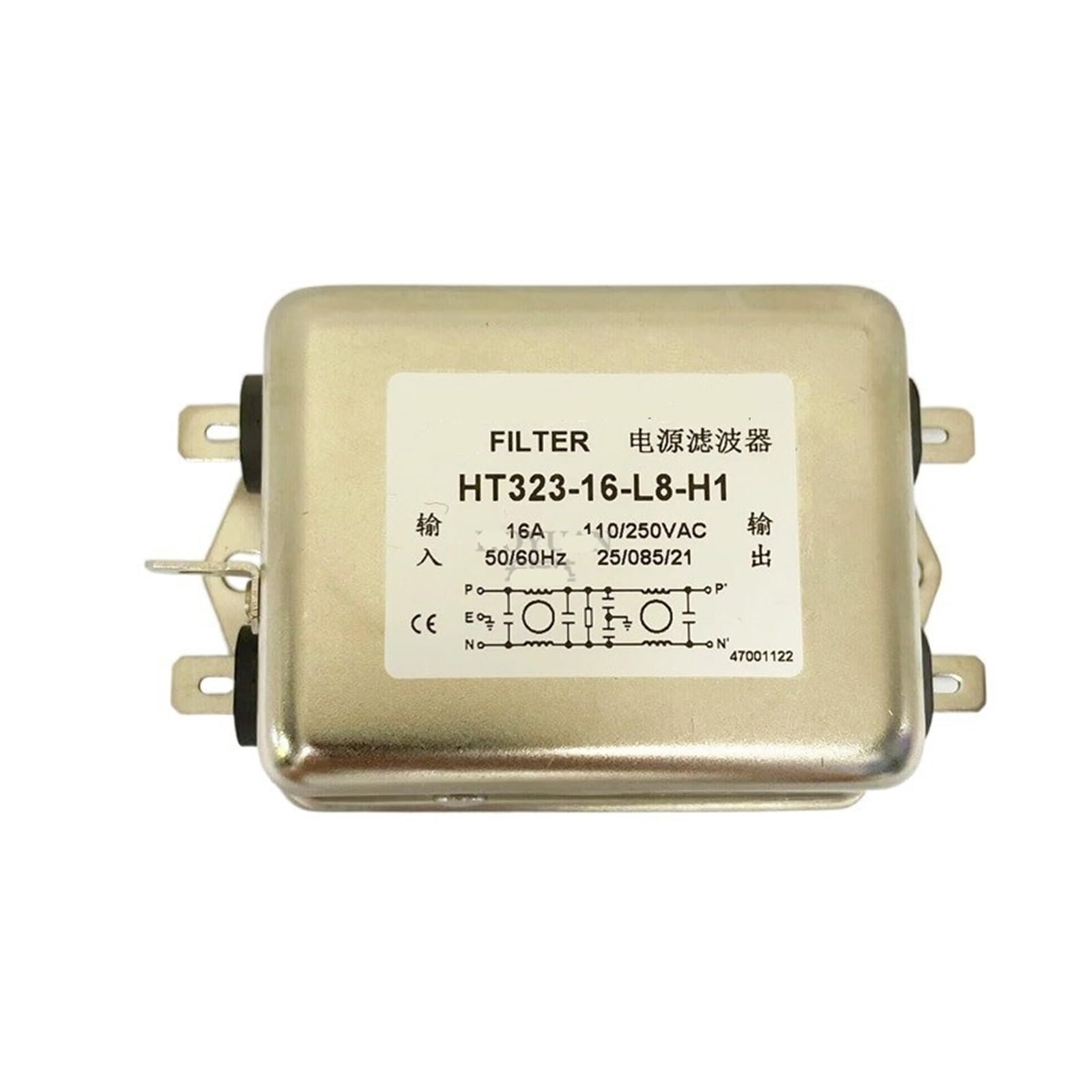 Fuente de alimentación monofásica antiinterferencias HT323 CA 220V 16A 20A 30A