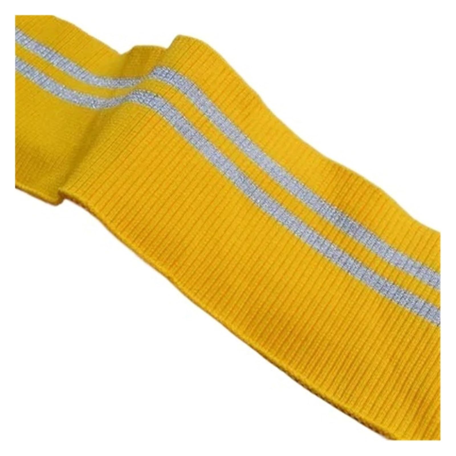 Knit Cuff, Rib Knit Cuffs Multicolor 8.5cm Cotton Thread for Jacket Dress Collar Hem(Yellow)