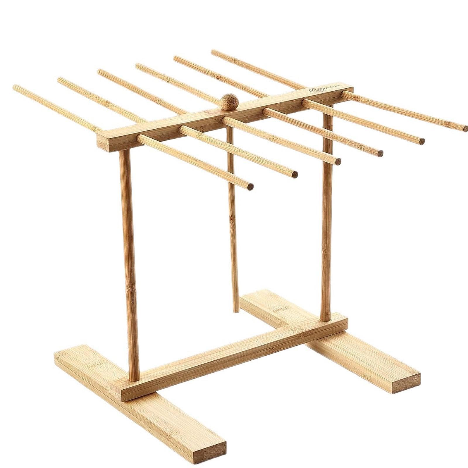 ATORSE Pasta Drying Rack Wooden Detachable Home Use Noodled Stand Kitchen Accessory-image-5