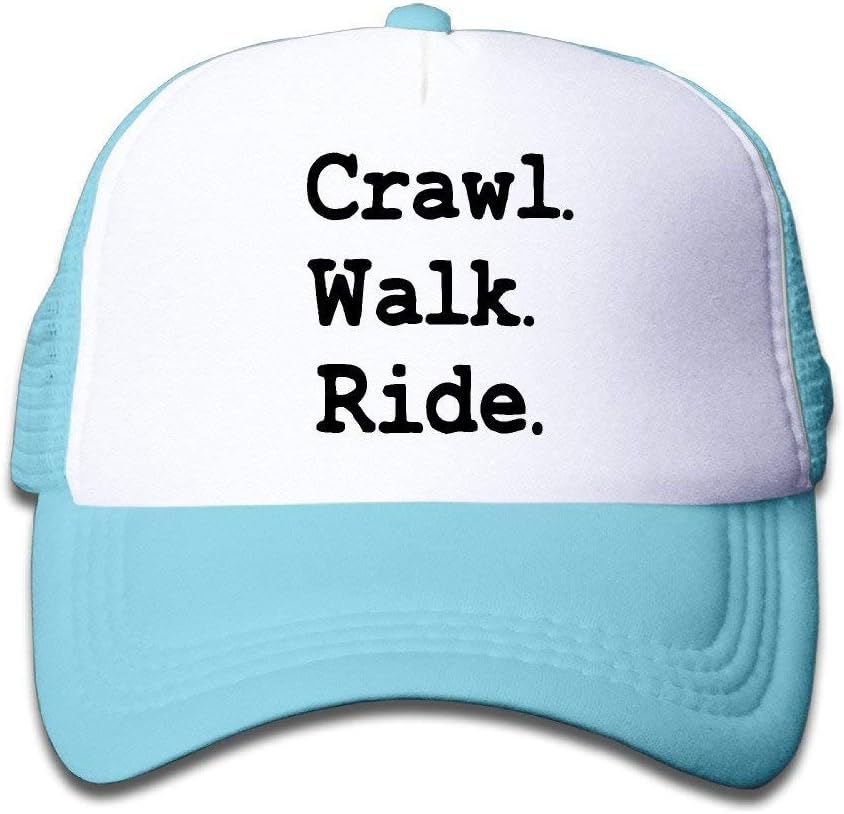 Waldeal Kids Boys&Girls Crawl Walk Ride Flat Billed Dancing Cap Hats SkyBlue