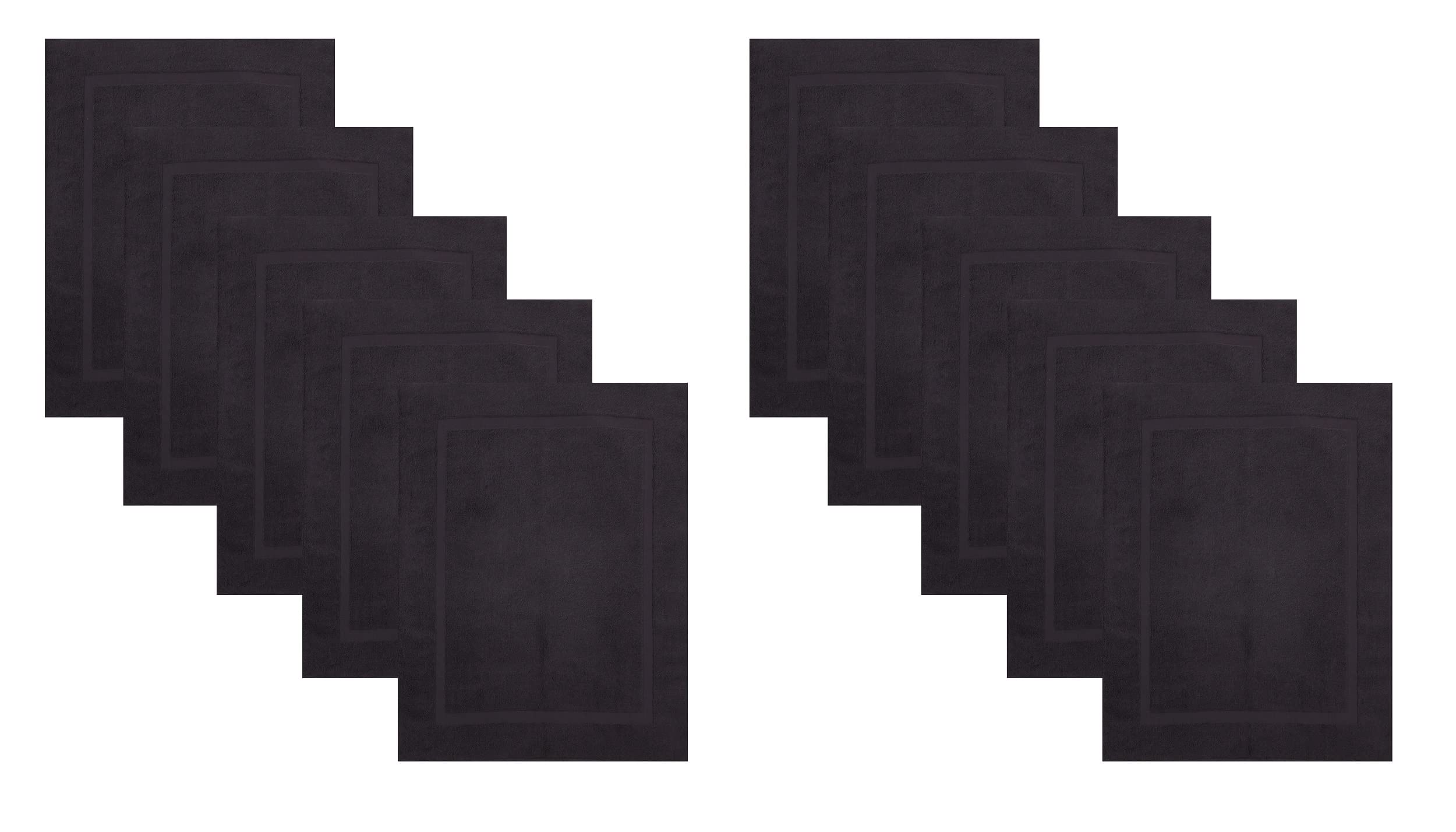 Betz 10 mat łazienkowych rozmiar premium szer. 50 x dł. 70 cm 100% bawełna jakość 650 g/m² kolor grafitowy