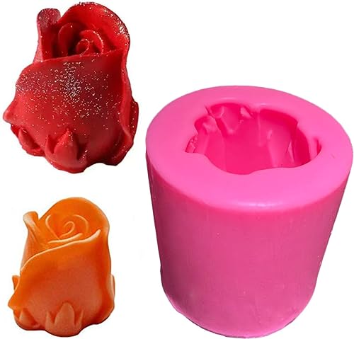 Molde de silicona para jabón de flores de flores en 3D, molde para derretir dulces, herramientas para hacer galletas de chocolate, moldes de resina,