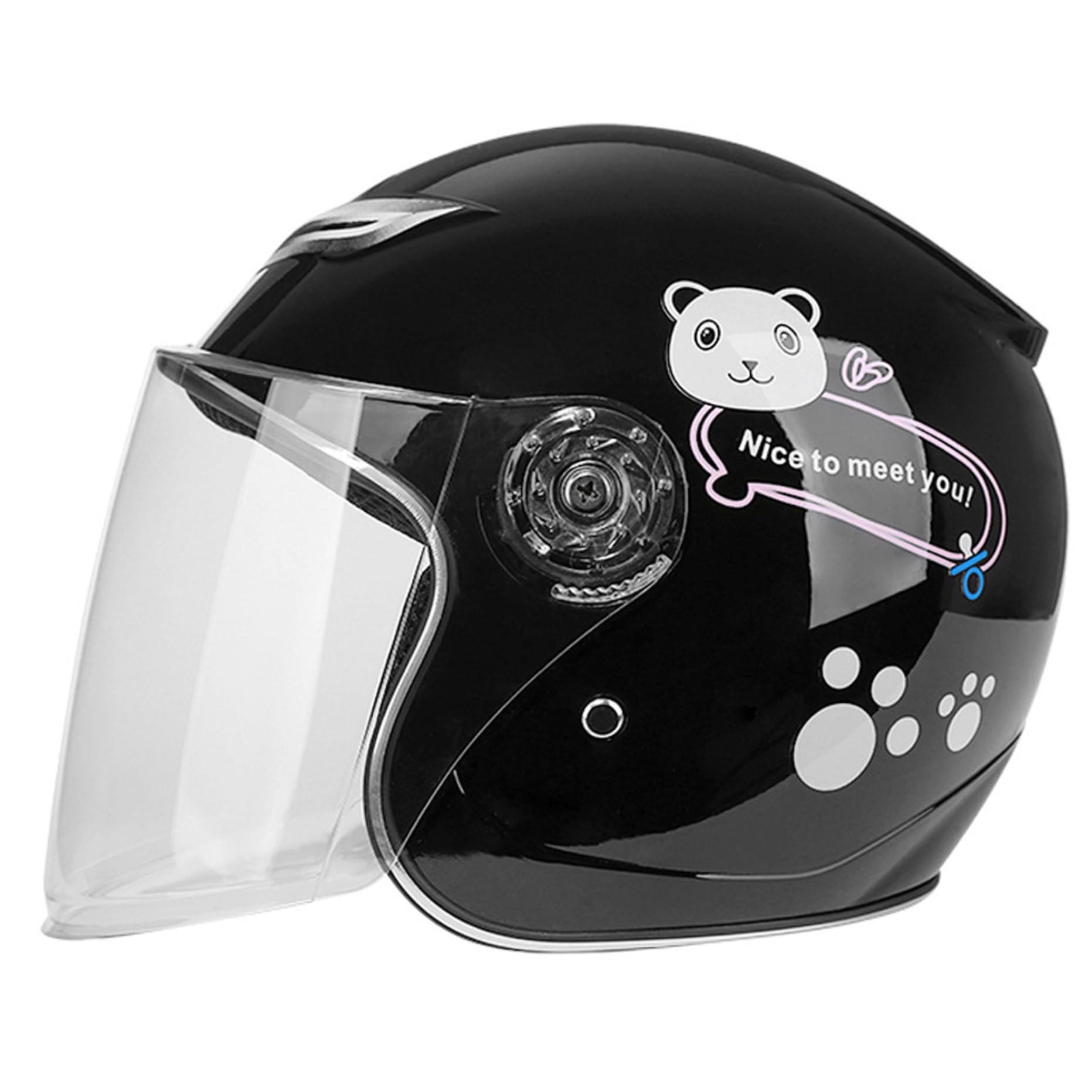 Casco de Bicicleta para niños, Ajustable, cómodo, de Cara Completa, Casco de Seguridad para Scooter, Resistente al Viento, absorción de Impactos, Accesorios para la Cabeza para niñas, niños y