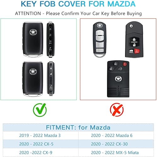 Miniatura 2 de 1797 Funda para llavero Mazda CX5 3 6 CX9 CX30 MX5 Miata Accesorios de coche Bling Llavero TPU Plata, plateado