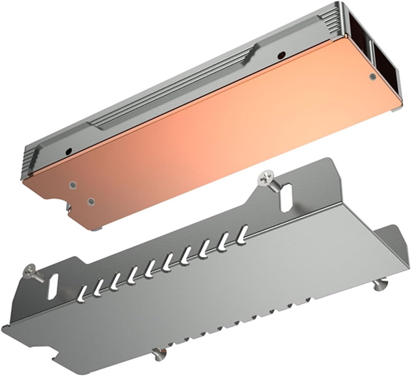 M.2 NVMe Radiator 2280 SSD air-Cooled Copper-Aluminum Structure with Active Cooling Fan