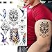 Produktbild adgkitb 3 stücke Blue Wolf Tattoo Schwarz Vollarm Bein Totem Tattoo Für Männer Frauen Tattoo Aufkleber 19 21x15 cm