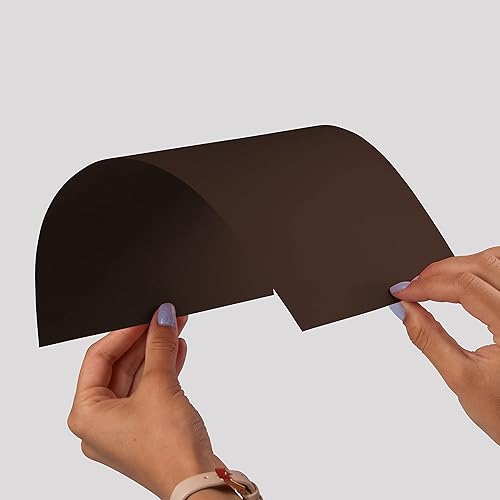 Miniatura 3 de JAM PAPER - Cartulina extra pesada de 130 lb  8,5 x 0.39  12.42ozm  marrón chocolate  25 hojaspaquete