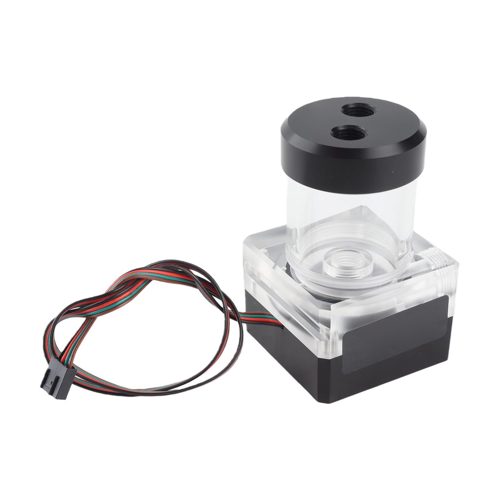 Bewinner Serbatoio Pompa Acqua Raffreddamento 550 L/h 10 W 12 V, Testa Pompa da 3,5 M Filettatura G1/4 Serbatoio Acqua Computer per di Raffreddamento a Liquido CPU, PC con Protezione IP54