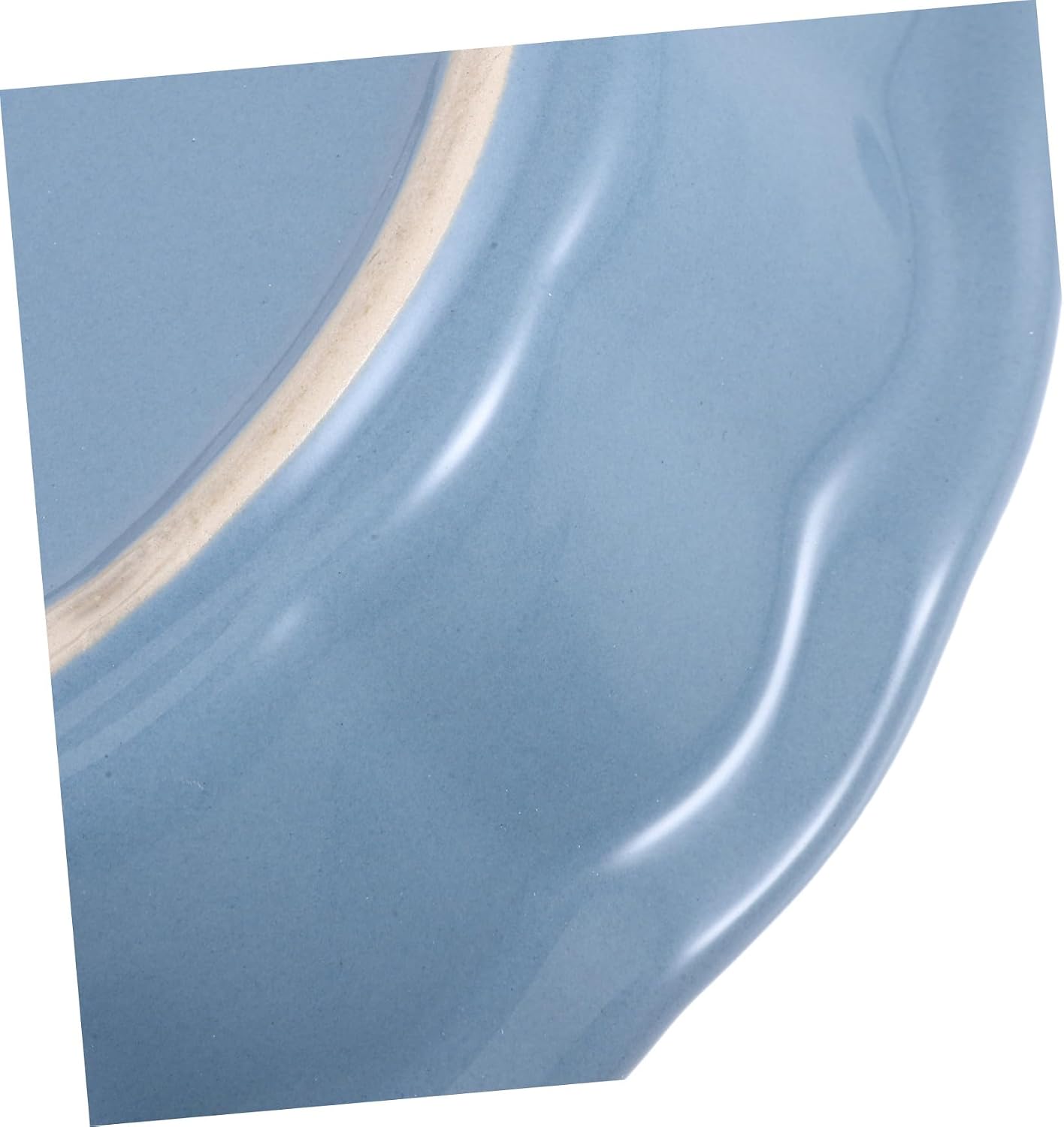 Ceramic Pie Pan with Ruffled Edge round Baking Dish for Pies and Tarts Blue and White Porcelain Multi-use Baking Tray Suitable for Oven