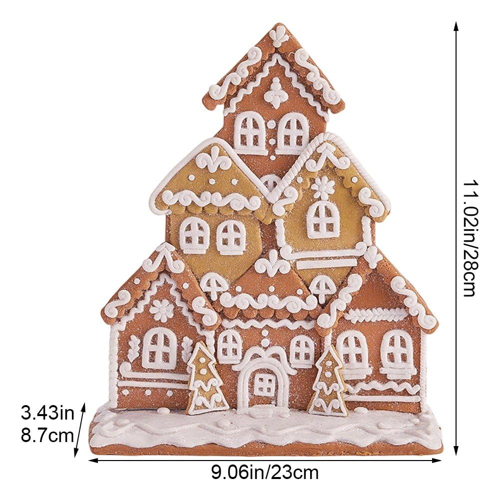 Decorazione Natalizia a Forma di Casetta di Neve, in Morbida Argilla, Ideale Come Decorazione Scrivania O Tavolo per Soggiorno, Camera Letto E Casa.