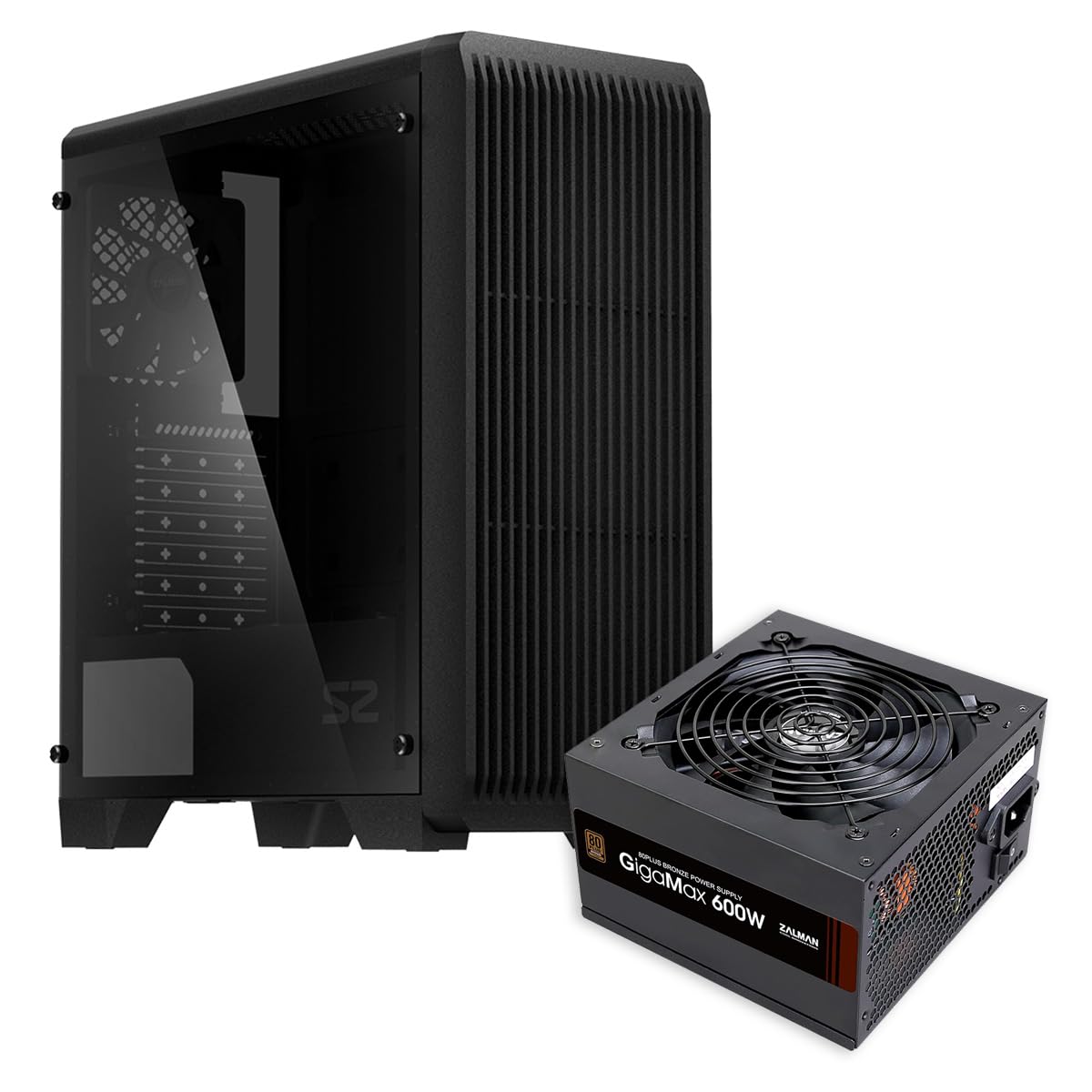 Amazon.com: Zalman S2 TG ATX Mid Tower PC Case + 600W 80+ Plus