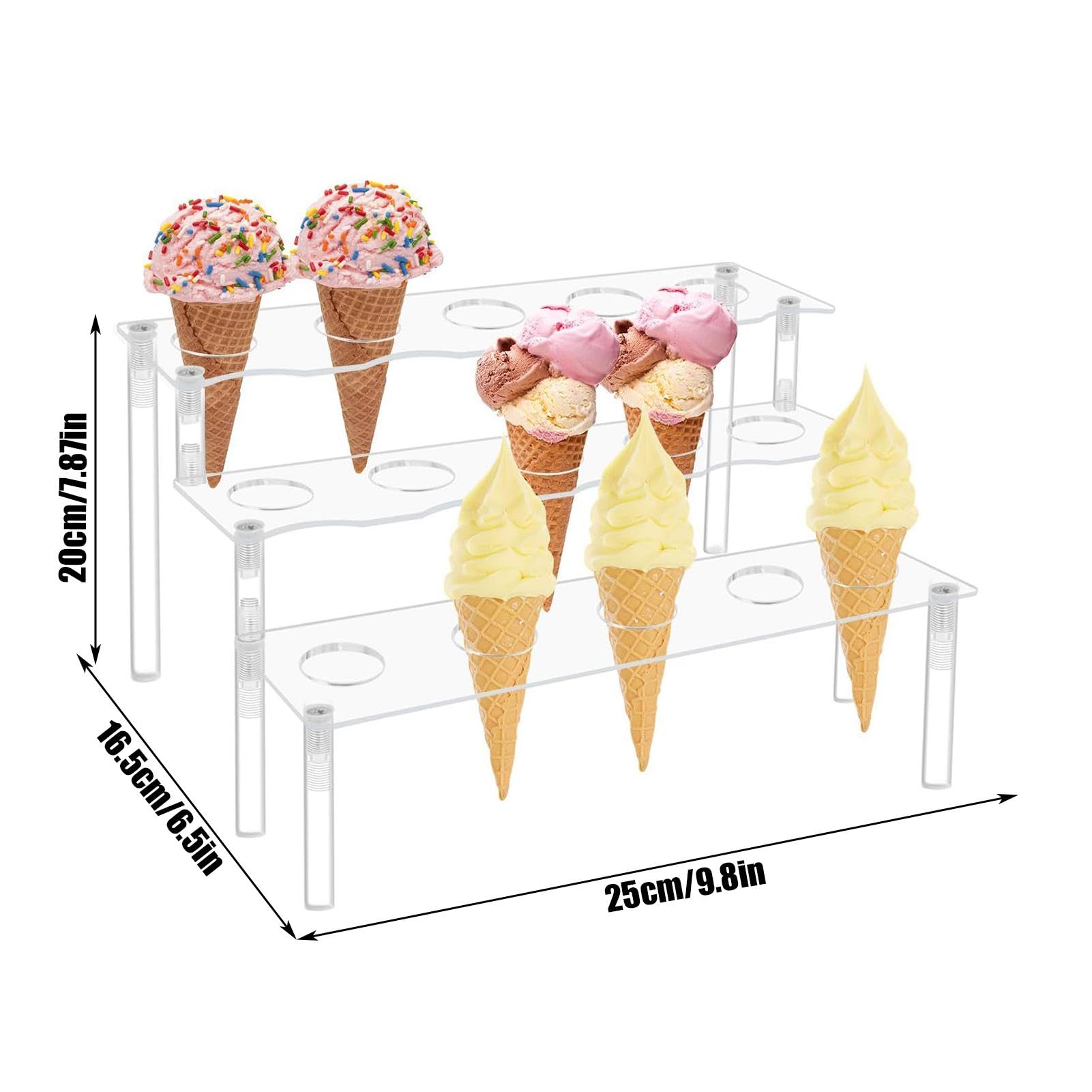 Amazon.co.jp: アイスクリームコーンラック | ポータブルコーン