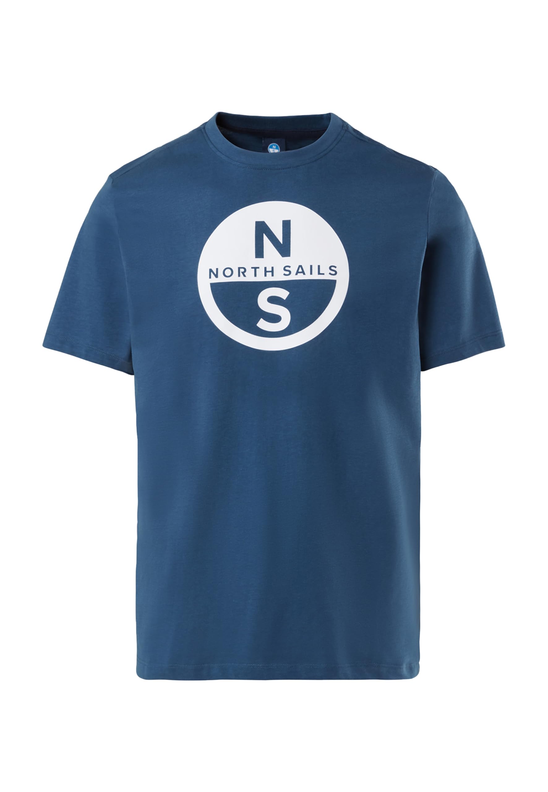 North Sails Gray T-Shirts, Male, 2XL, Basic Big Logo T-Shirt