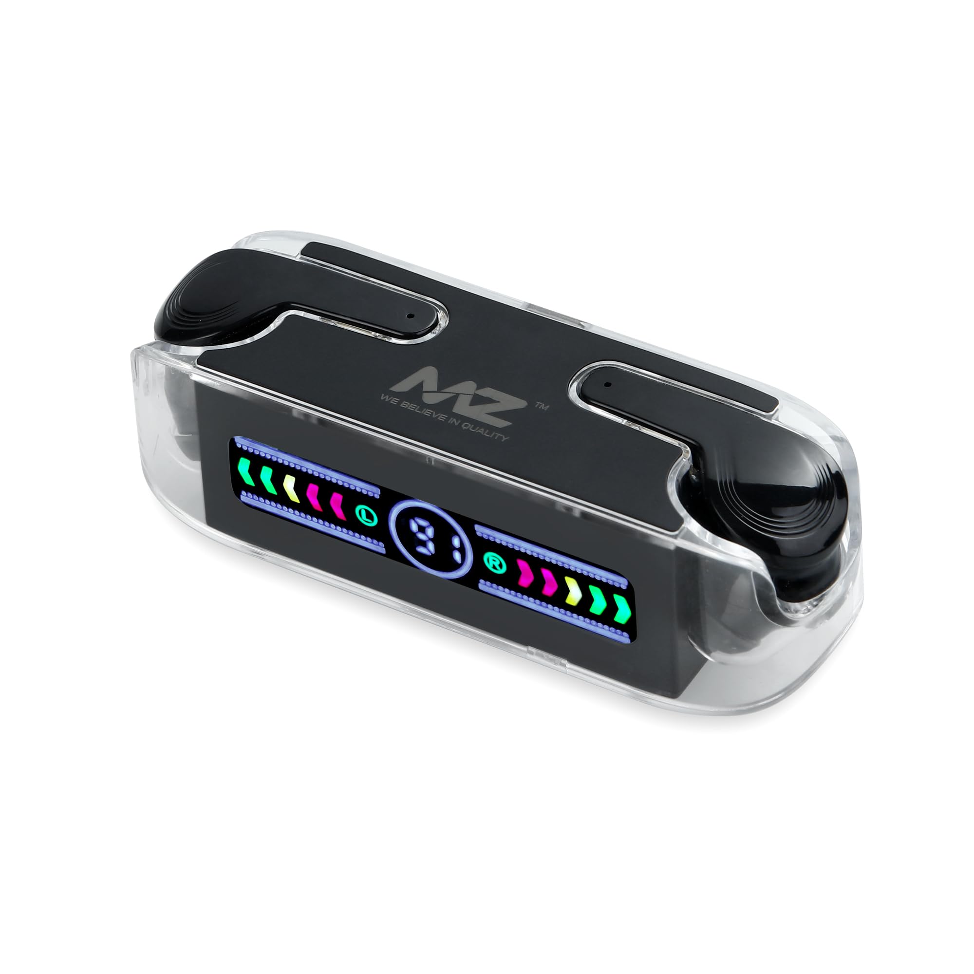 MZ Mpods 82 (Wireless Earbuds) 800mAh Battery True Wireless Earphones 320H Standby-Black