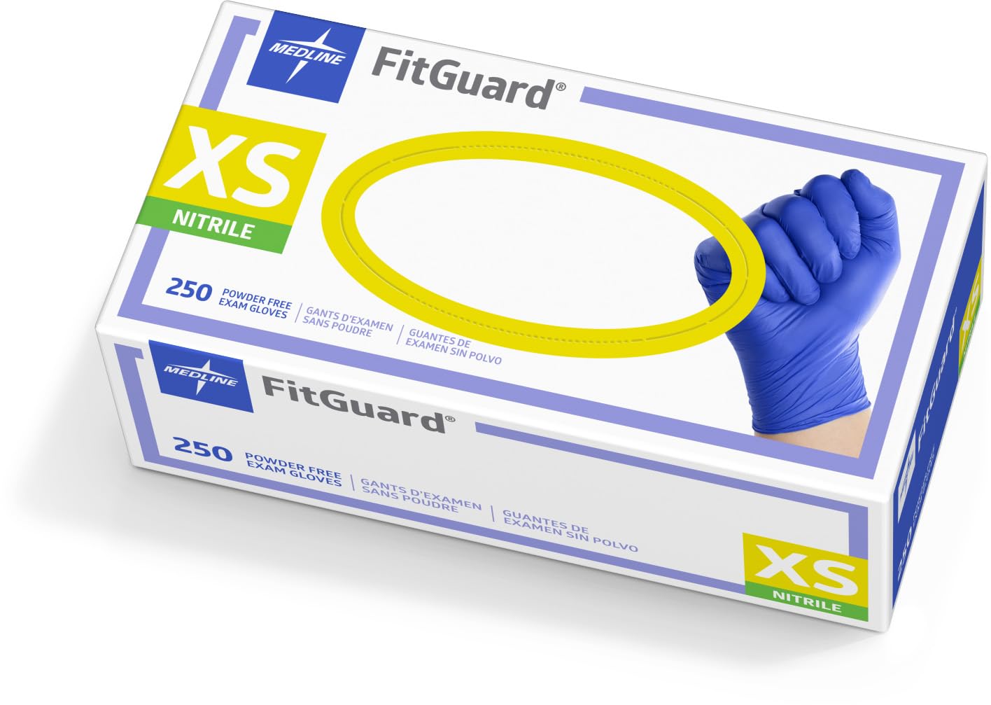 Medline FitGuard Touch Nitrile Exam Gloves (XSmall) Thumbnail