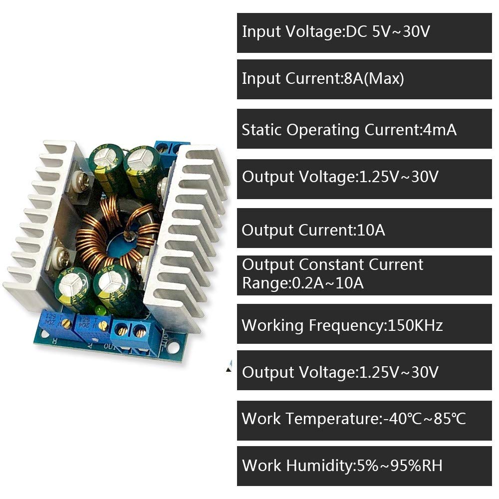 3 pz Mini DC-DC convertore Buck regolatore di tensione IN DC 5-40V OUT 3V 3.3V 4V 5V 6V 7.5V 9V 12V sostuire AMS1117 7805 lm2596 502 3 pz Mini DC-DC convertore Buck regolatore di tensione IN DC 5-40V OUT 3V 3.3V 4V 5V 6V 7.5V 9V 12V sostuire AMS1117 7805 lm2596 502