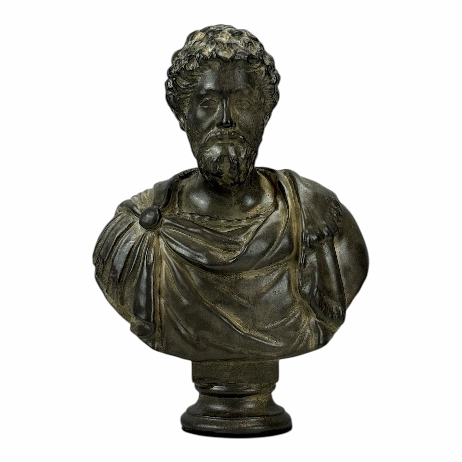 Busto Marco Aurelio – Scultura imperatore romano e filosofo stoico, arte greca fatta a mano, decorazione classica, 17,8 cm