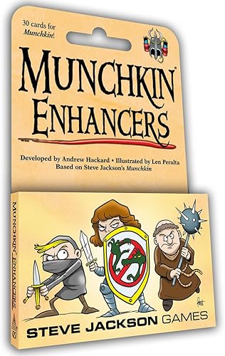 Steve Jackson Games Munchkin Enhancers - Juego de cartas (mini-expansión) | 30 cartas | Juego para adultos, niños y familia | Juego de rol de