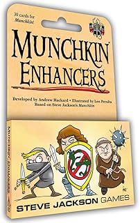 Munchkin Enhancers Card Game (Mini-Expansion) | 30 Cards | Adult, Kids, & Family Game | Fantasy Adventure Roleplaying Game | Ages 10+ | 3-6 Players | Avg Play Time 120 Min | from