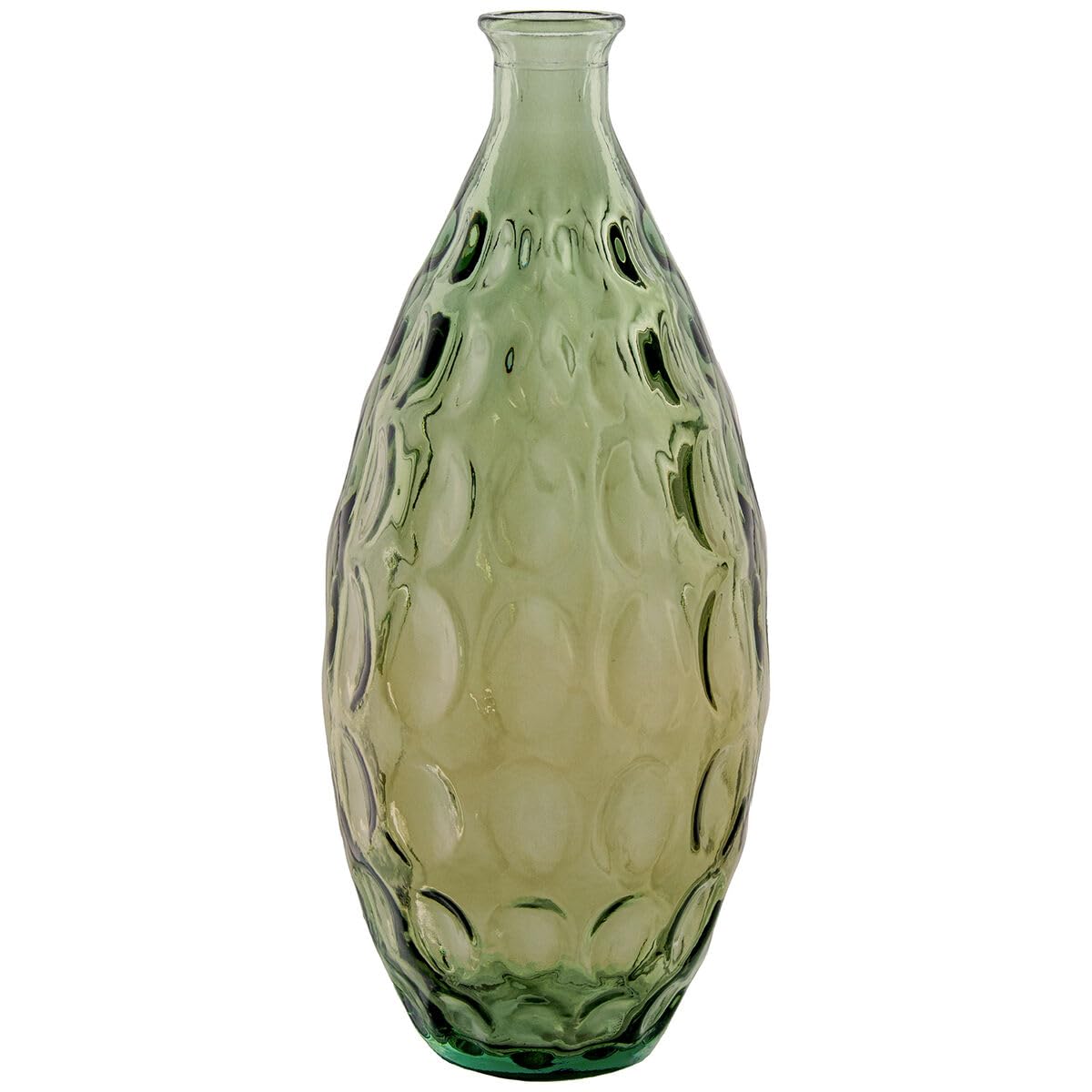 Alexandra House Living Green Glass Vase 17 x 39 cm