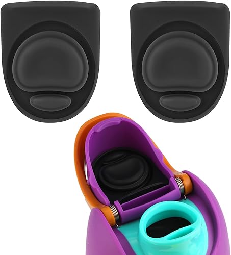 Miniatura 10 de 2 piezas de tapa superior para botella de agua compatible con Owala FreeSip 24 oz 32 oz, piezas de sellado de repuesto, tapón de silicona