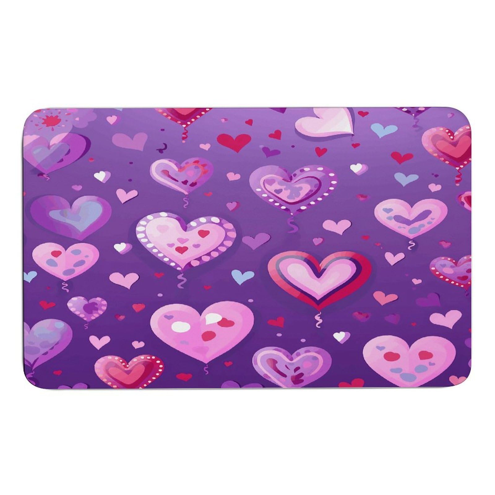 Alfombrillas antideslizantes Purple Love de diatomite 50x80cm