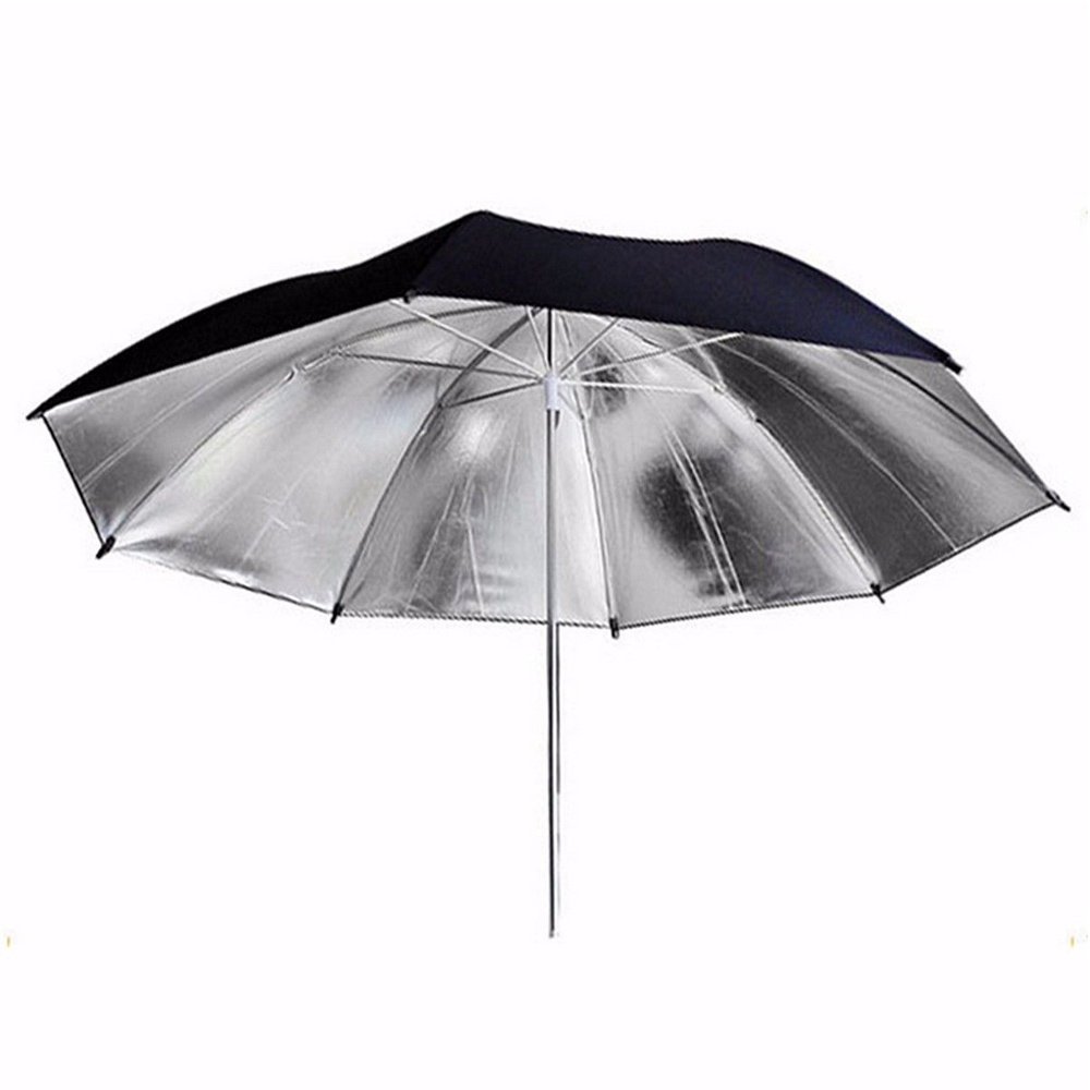 Market&YCY 91cm 36" Parapluie Blanc Noir réfléchissant et translucide à Double Couche, pour éclairage stroboscopique avec Flash de Studio (Parapluie d'évacuation/Double Parapluie)