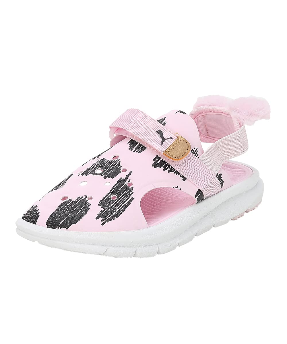Puma Unisex-Kid Evolve Sandal Mates Pre-School Pearl Pink-Black-White-Gold Sandal - 11UK (39074502) (B0BRBCRLPF) Amazon Price History, Amazon Price Tracker