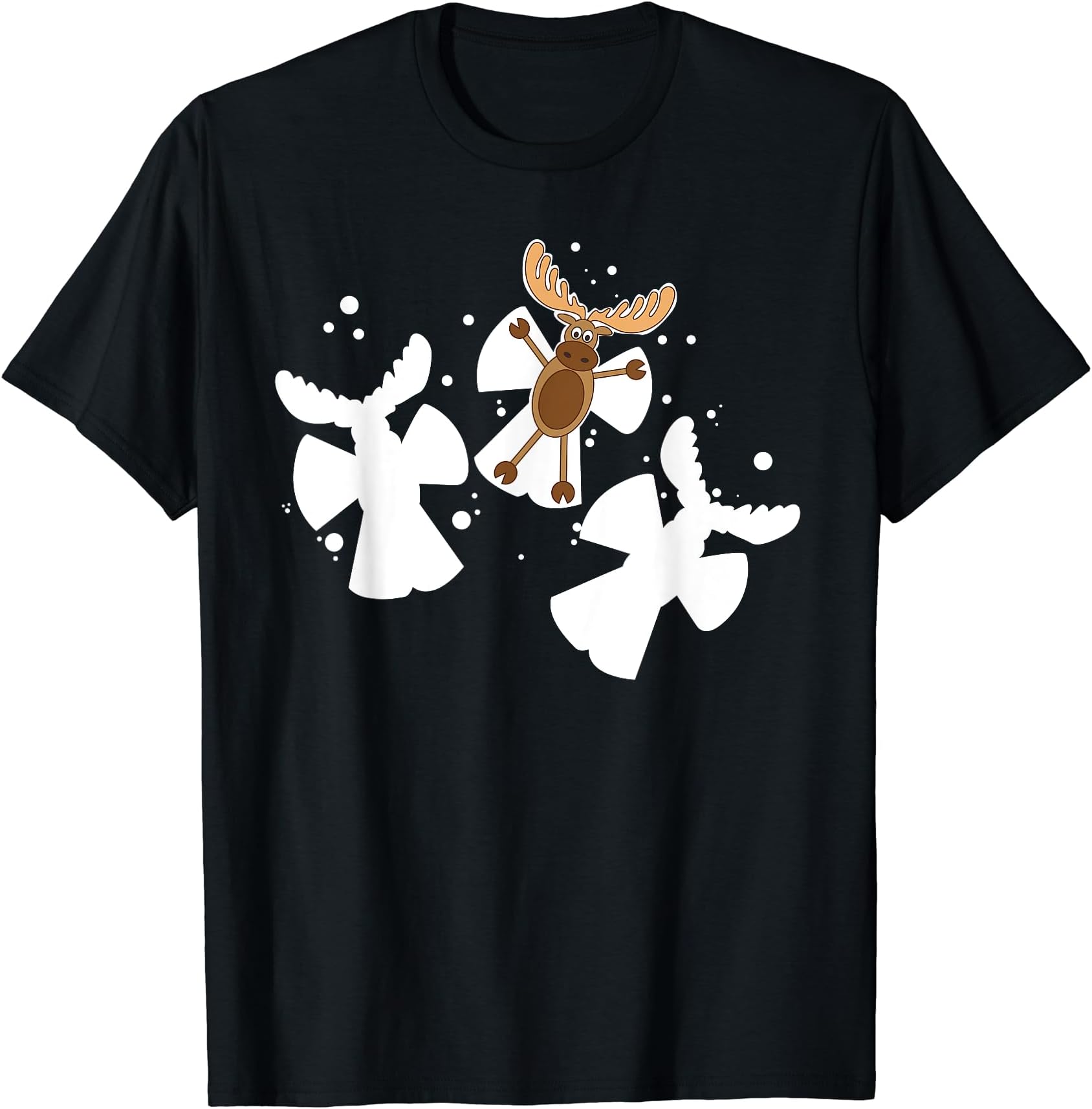 Moose Snow Angel t-shirt