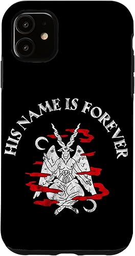 Miniatura 10 de Funda para iPhone 14 Pro Max Goth Gothic Ocultit Baphomet His Name Forever Grunge Lucifer