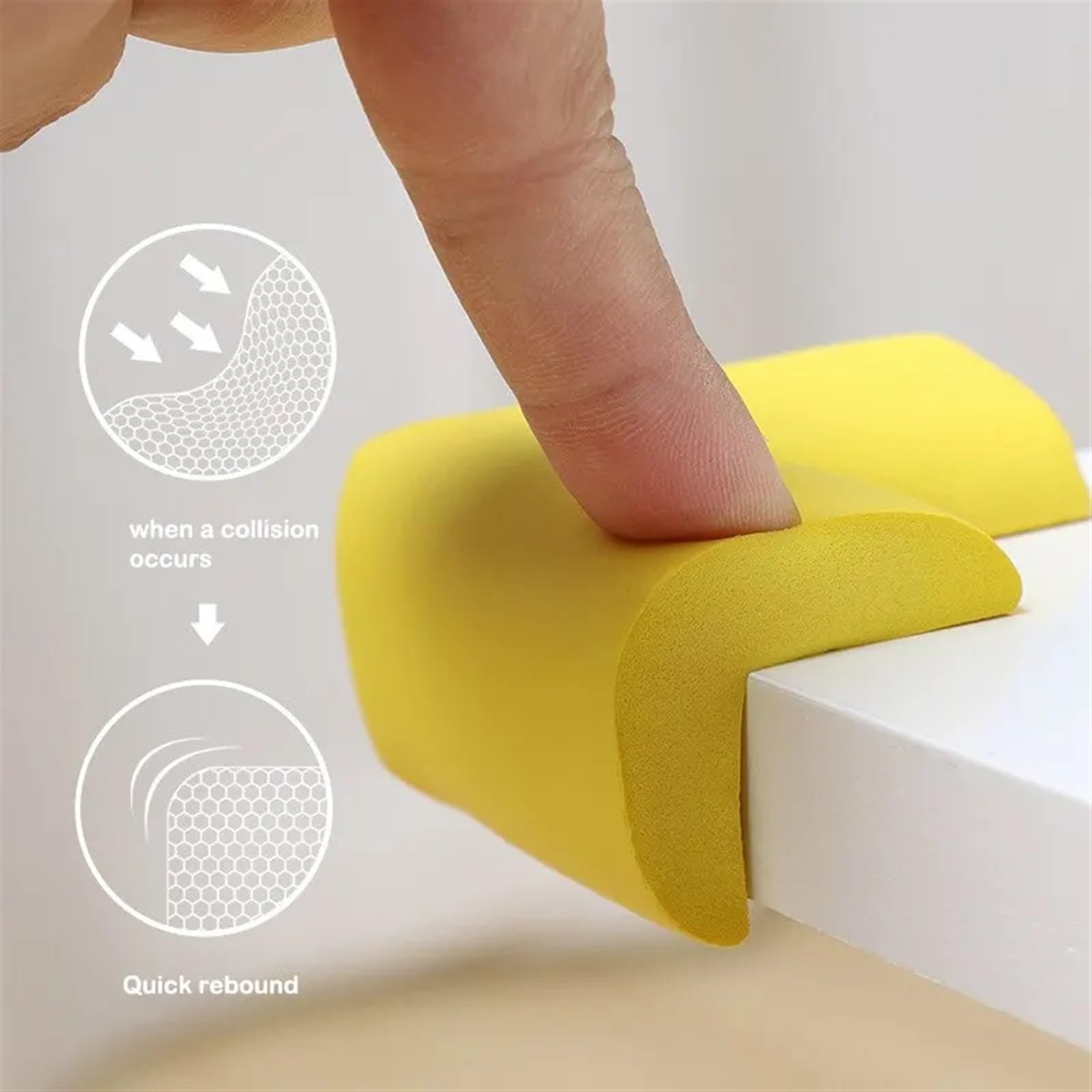 Protectores de Esquinas para mesas, Seguridad Infantil, 10 Unidades, Protectores Suaves para escritorios y Muebles.